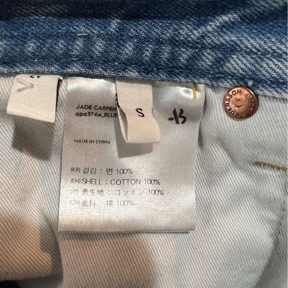 Andersson Bell - Blue Jade Carpenter Jeans - Straight Leg High Rise - Small - Picture 14 of 15